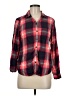 Eddie Bauer Plaid Red 3/4 Sleeve Button-Down Shirt Size M - photo 1