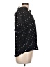 Point Sur Stars Black Short Sleeve Blouse Size L - photo 4