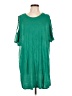 H&M 100% Polyester Green 3/4 Sleeve Top Size L - photo 1