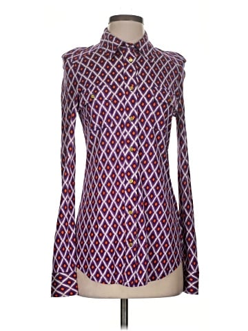 Tory Burch Long Sleeve Silk Top (view 1)