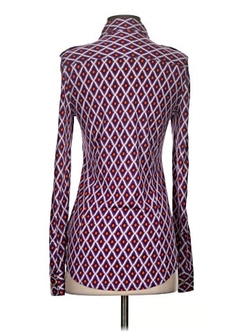 Tory Burch Long Sleeve Silk Top (view 2)