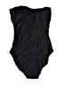 J.Crew Solid Black One Piece Swimsuit Size 6 - photo 2