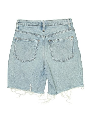 Madewell High-Rise Mid-Length Denim Shorts Woodvale Wash: TENCEL&trade; Denim Edition (view 2)