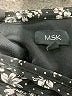 MSK 100% Polyester Floral Black Casual Dress Size 8 - photo 7