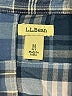 L.L.Bean 100% Cotton Plaid Blue Long Sleeve Button-Down Shirt Size M (petite) - photo 7