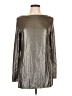 Equestrian Metallic Silver Long Sleeve Blouse Size L - photo 1