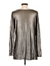 Equestrian Metallic Silver Long Sleeve Blouse Size L - photo 2