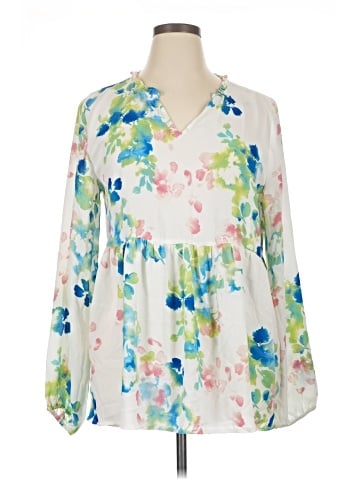 Studio B by BOBEAU 3/4 Sleeve Blouse (view 1)