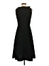 Ann Taylor 100% Polyester Solid Black Cocktail Dress Size 2 - photo 2