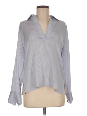 Vince. Long Sleeve Silk Top (view 1)