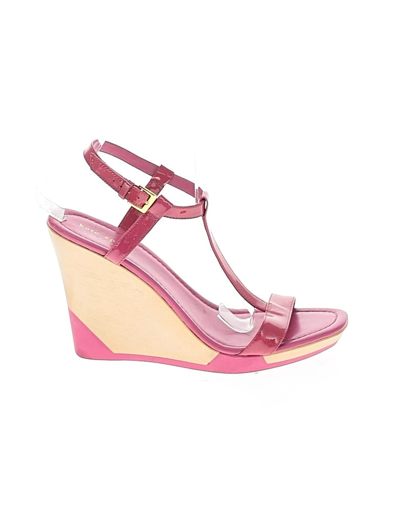 Pre-owned Kate Spade New York Wedges In Pink