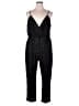 Express Metallic Black Jumpsuit Size XL - photo 1