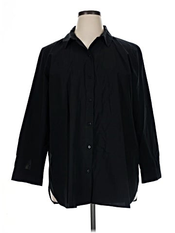 Eileen Fisher 3/4 Sleeve Button-Down Shirt (view 1)