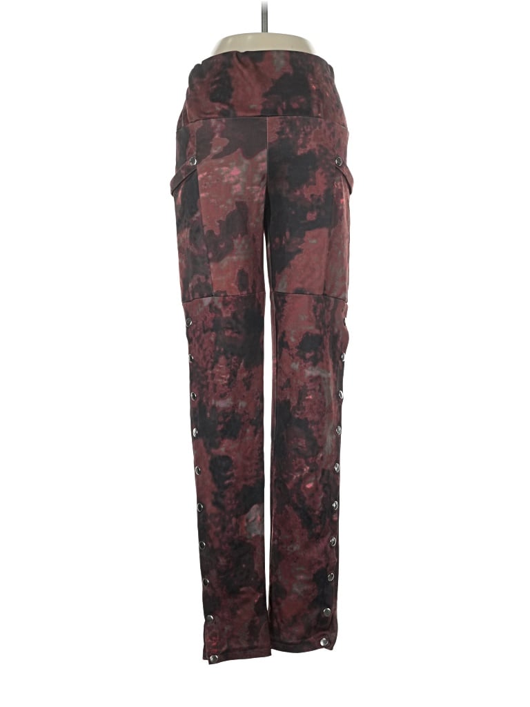 Pre-owned Misslook Casual Pants In Burgundy