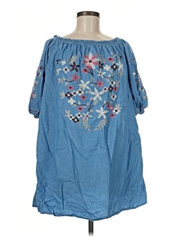Listicle Short Sleeve Blouse (view 1)