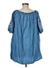 Listicle Blue Short Sleeve Blouse Size M - photo 2