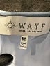 WAYF 100% Polyester Blue 3/4 Sleeve Blouse Size M - photo 4