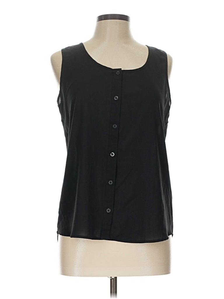 Pre-owned Mine Sleeveless Blouse In Black