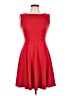 Dunnes Solid Red Cocktail Dress Size 10 - photo 1