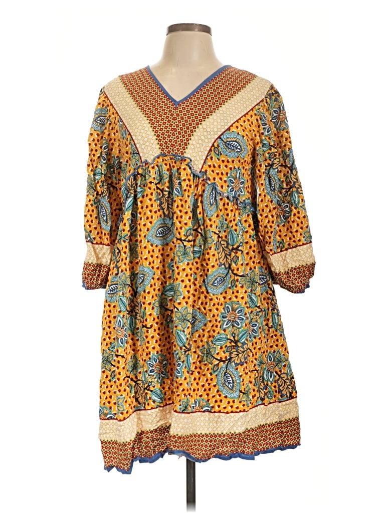 Pre-owned Btfbm Casual Dress In Yellow