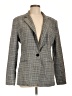 Milly 100% Wool Plaid Gray Wool Blazer Size L - photo 1
