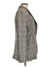 Milly 100% Wool Plaid Gray Wool Blazer Size L - photo 4