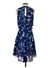 Ivanka Trump 100% Polyester Print Blue Cocktail Dress Size 2 - photo 2