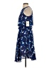 Ivanka Trump 100% Polyester Print Blue Cocktail Dress Size 2 - photo 5