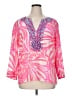 Lilly Pulitzer Pink 3/4 Sleeve Blouse Size XL - photo 1