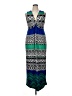 Chico's Graphic White Green Casual Dress Size XL (3) - photo 1