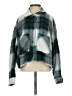 For The Republic 100% Polyester Plaid Teal Jacket Size S - photo 1