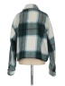 For The Republic 100% Polyester Plaid Teal Jacket Size S - photo 2
