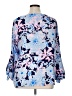 Lilly Pulitzer 100% Polyester Blue 3/4 Sleeve Blouse Size XL - photo 2