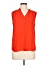 CAbi Orange Sleeveless Button-Down Shirt Size L - photo 1