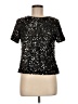 SLNY Black Short Sleeve Blouse Size 8 - photo 1