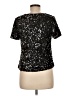 SLNY Black Short Sleeve Blouse Size 8 - photo 2