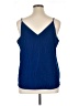 Express 100% Polyester Blue Sleeveless Blouse Size XL - photo 2