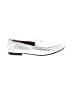 Coach 100% Leather Metallic Silver White Flats Size 9 1/2 - photo 1
