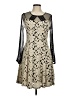 Ryu Ivory Silver Cocktail Dress Size M - photo 1