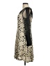 Ryu Ivory Silver Cocktail Dress Size M - photo 5