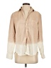 Frank & Eileen Color Block Tan Long Sleeve Blouse Size S - photo 1