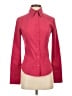 Express Burgundy Long Sleeve Button-Down Shirt Size 4 - photo 1