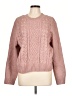 Lush 100% Polyester Pink Pullover Sweater Size L - photo 1