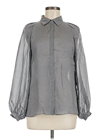 Club Monaco Long Sleeve Silk Top (view 1)
