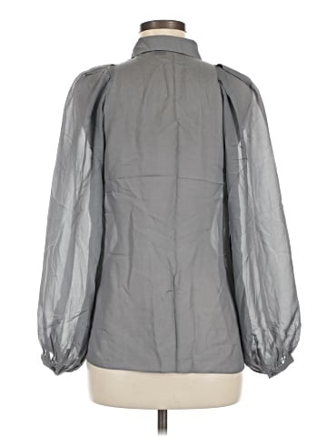 Club Monaco Long Sleeve Silk Top (view 2)