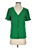 CeCe Green Short Sleeve Blouse Size XS - photo 1