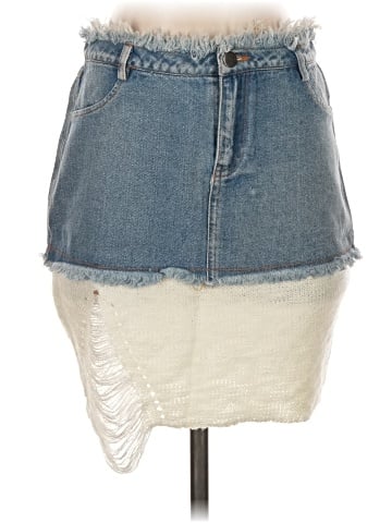 Rehab Denim Skirt (view 1)