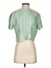 Tibi 100% Polyester Green Short Sleeve Top Size 0 - photo 1