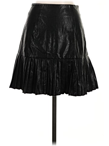 Zara Basic Faux Leather Skirt (view 2)
