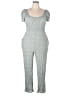 Rewind 100% Rayon Houndstooth Gray Jumpsuit Size XXL - photo 1